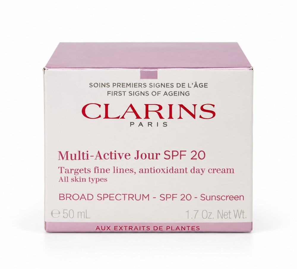 Clarins Multi-Active Jour SPF 20 Day Cream Broad Spectrum 1.7 oz 50mL NEW